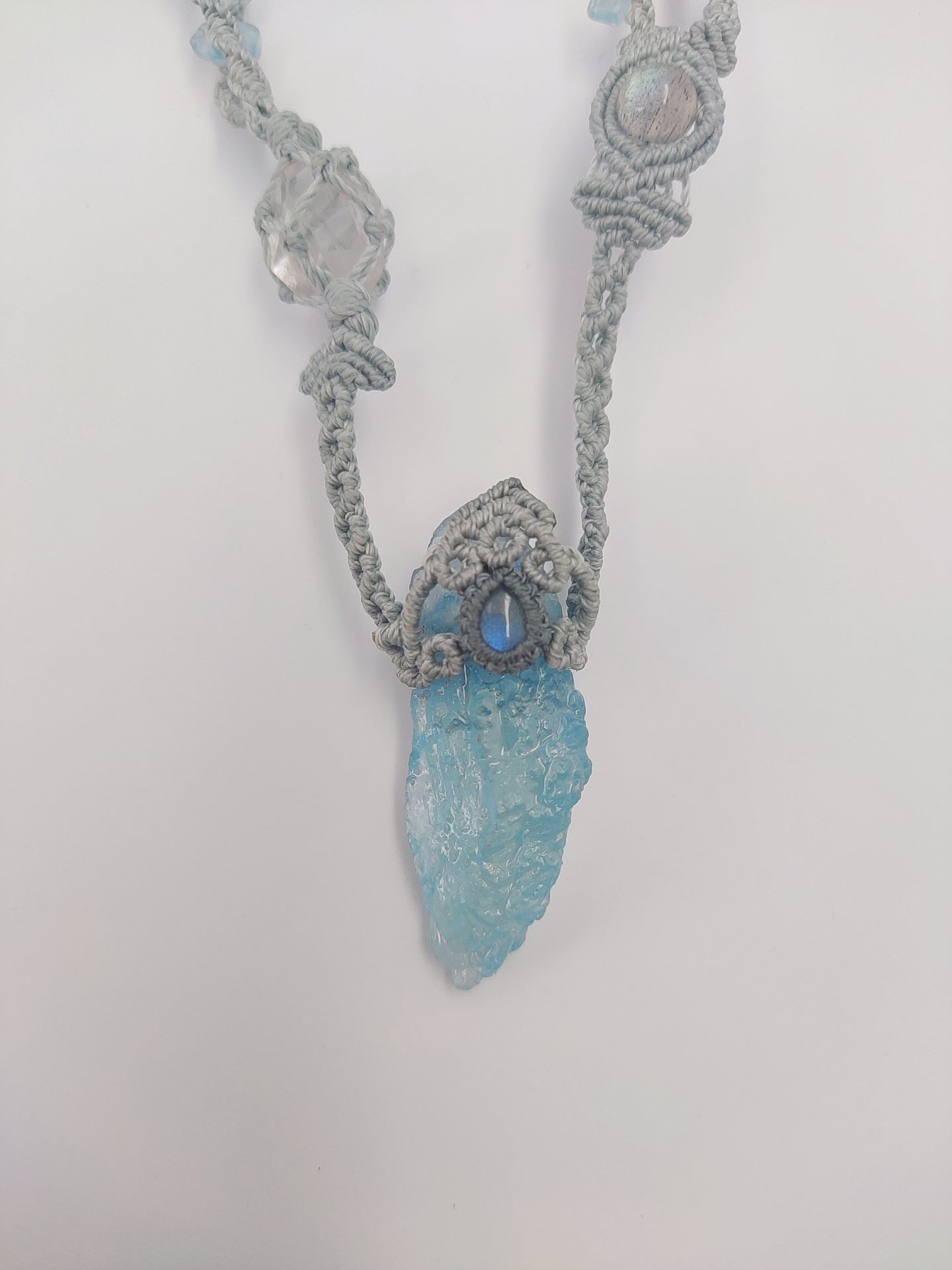 Gem Stone Necklace Handmade